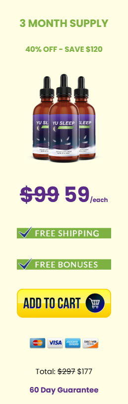 Yu Sleep Official Website 3 month supply pricing package